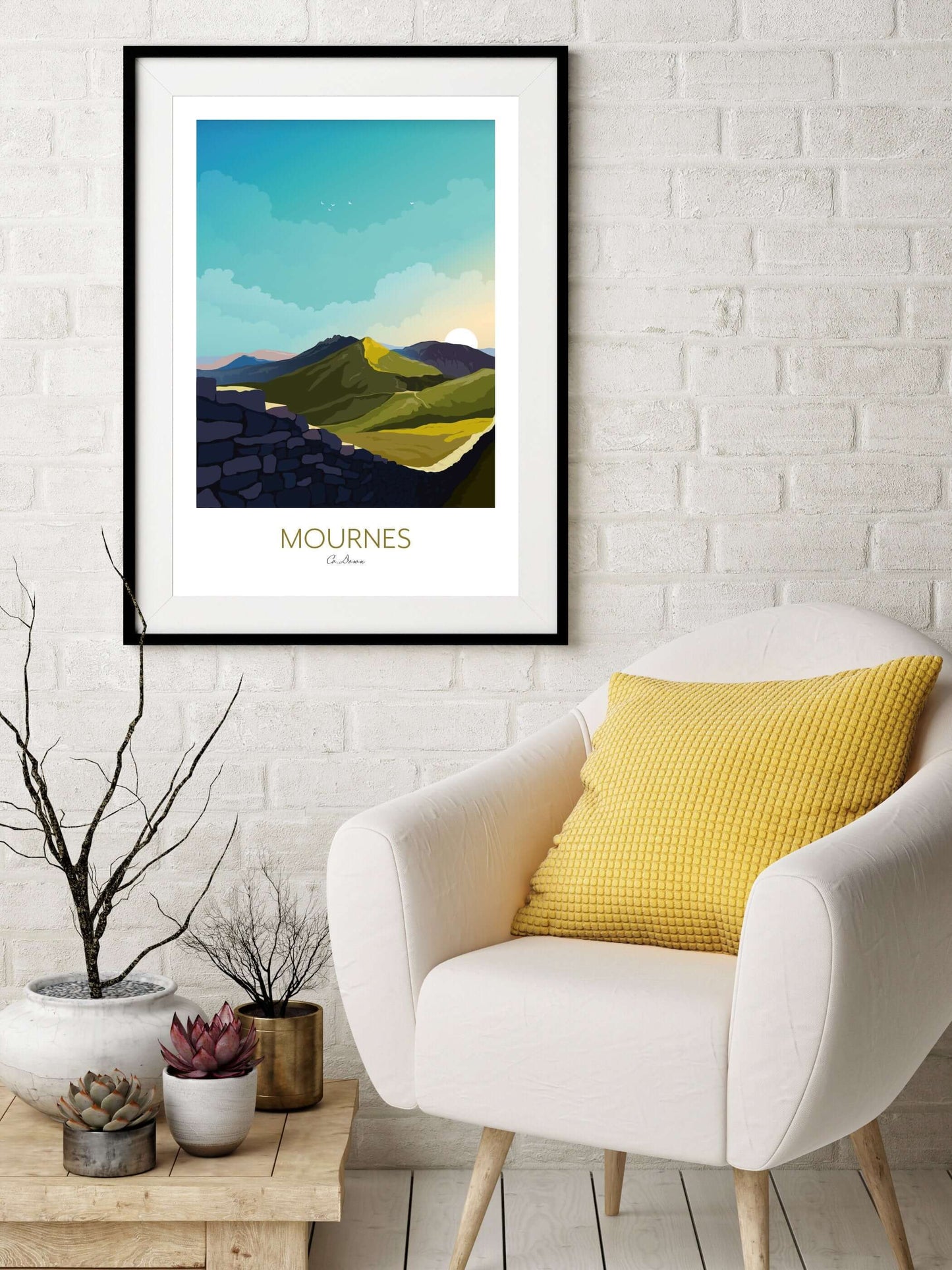 Mourne Mountains Wall Art Print Northern Ireland