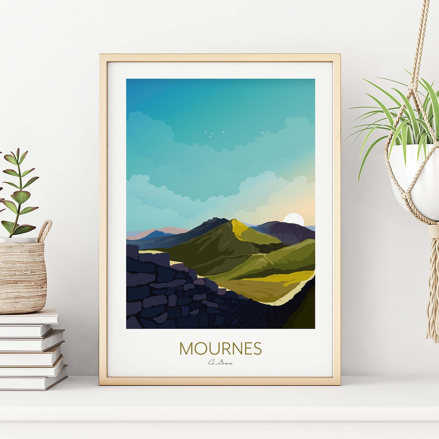 Mourne Mountains Wall Art Print Northern Ireland