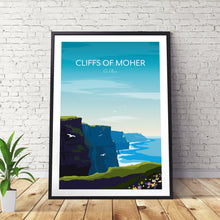 Load image into Gallery viewer, Irish Art Print Cliffs of Moher
