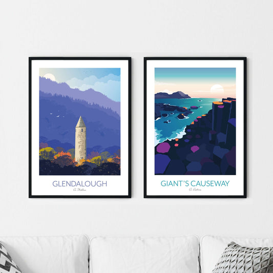 Ireland Art Print Set of 2