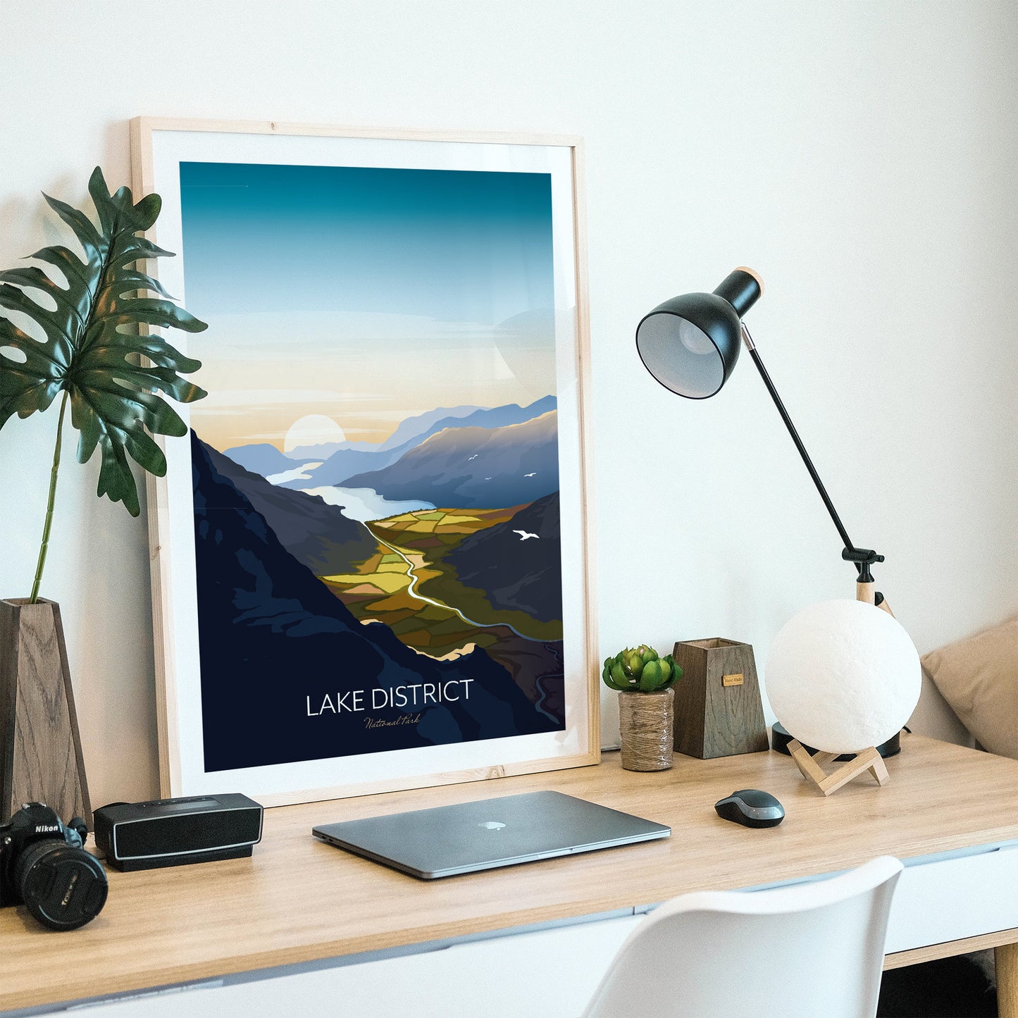 Lake District Modern Wall Art Print