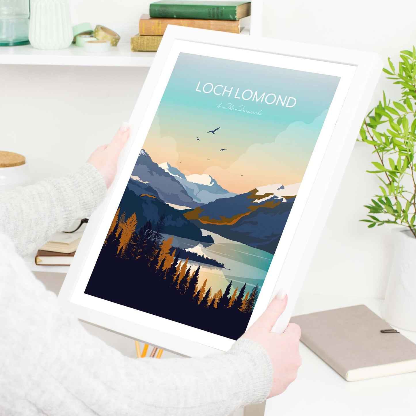 Loch Lomond Modern Wall Art Print