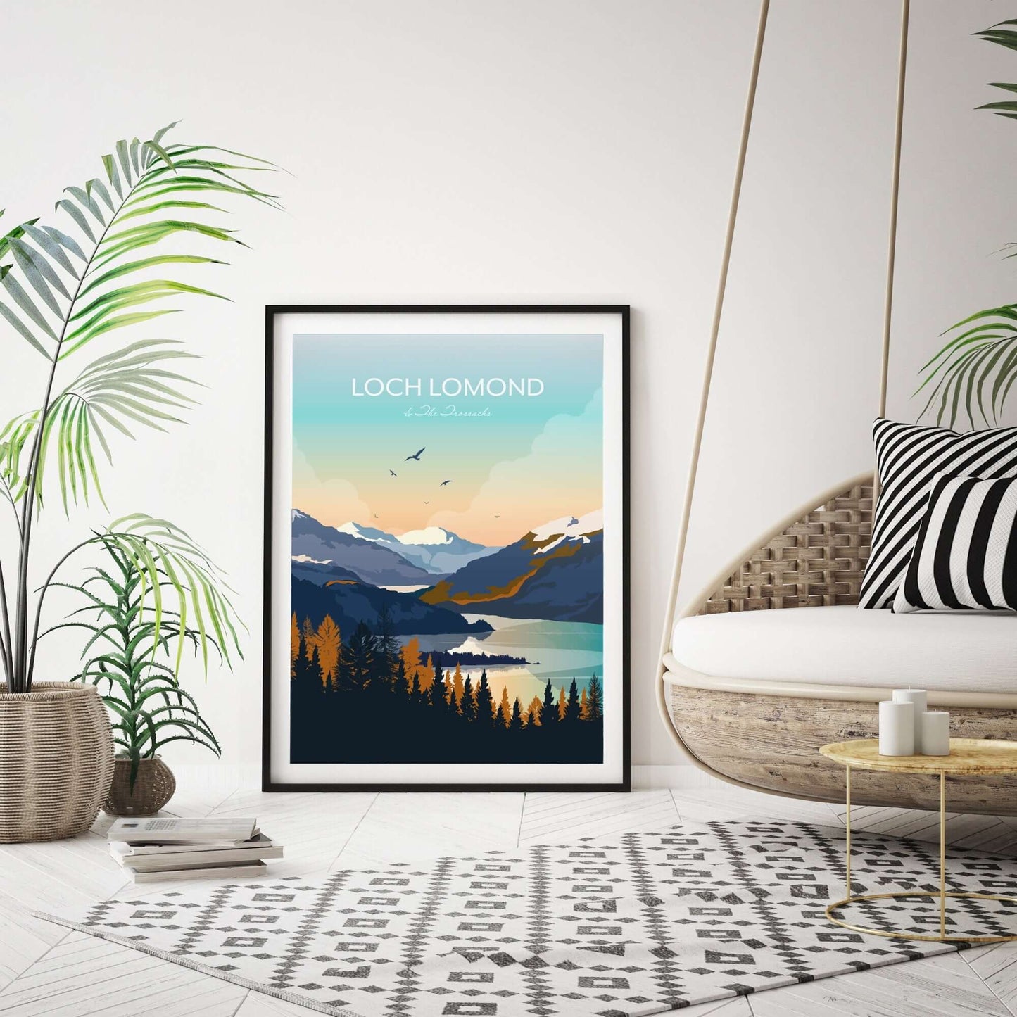 Loch Lomond and The Trossachs Modern Wall Art Print