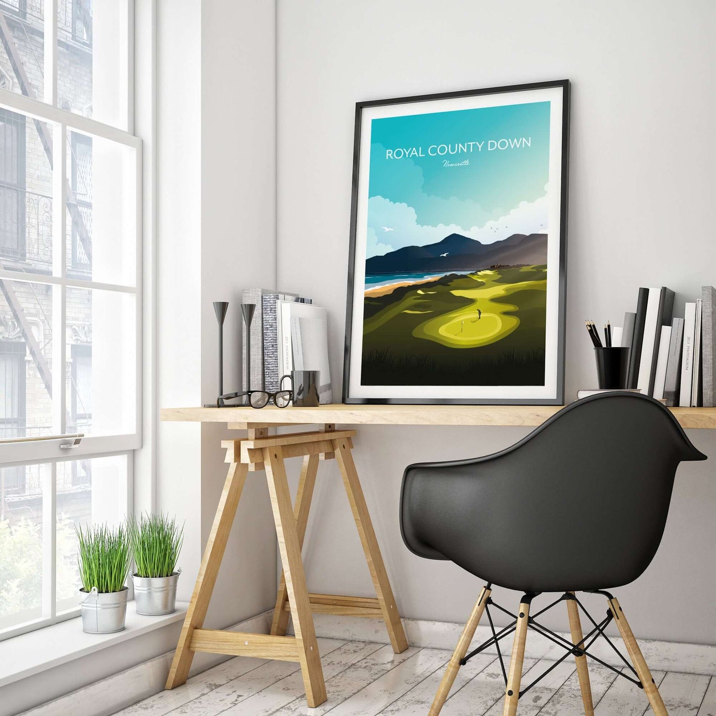 Newcastle Royal County Down Golf Course Art Print