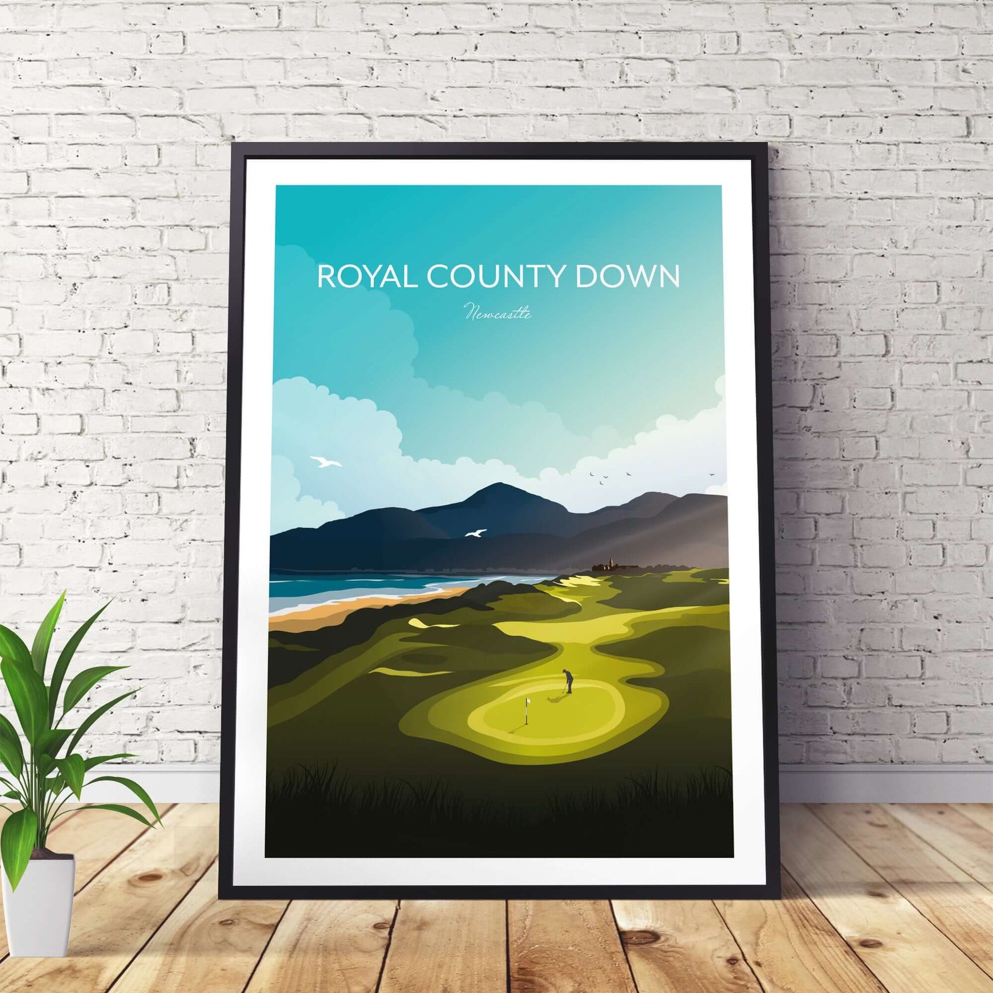 Newcastle Royal County Down Golf Course Art Print