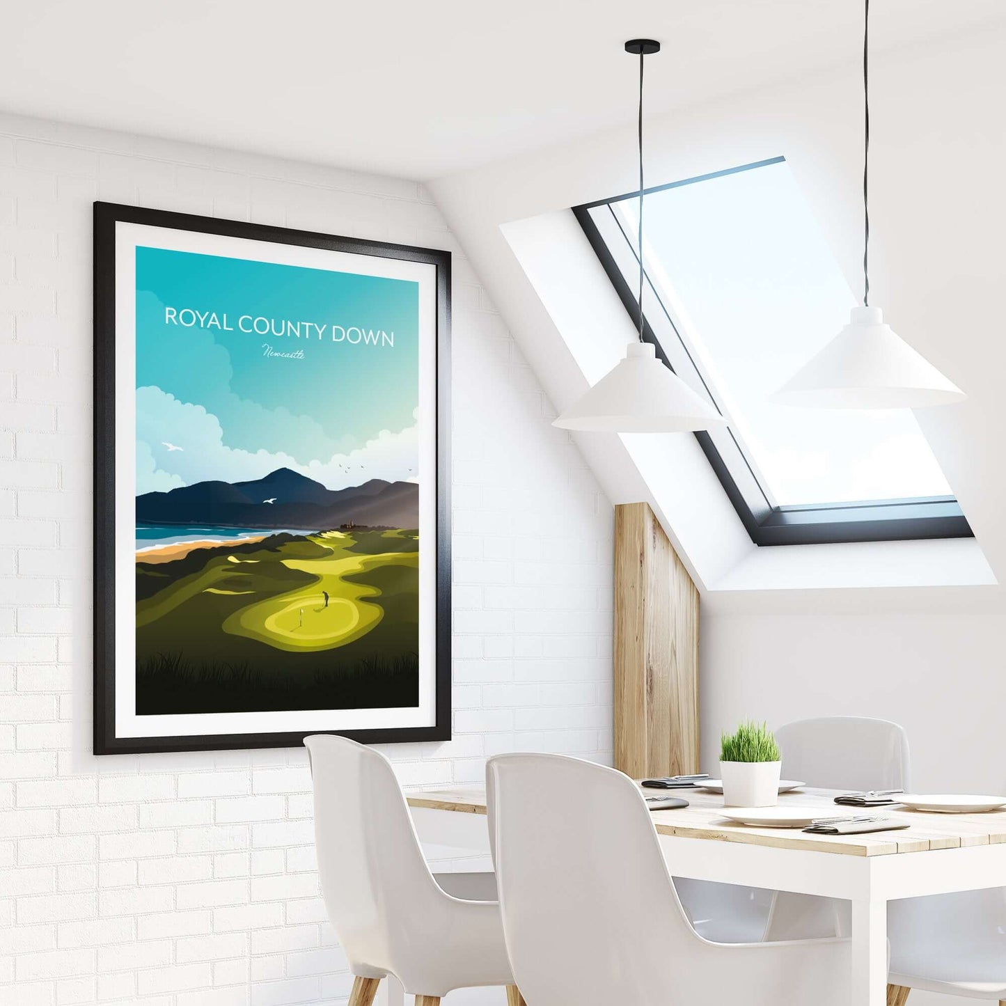 Newcastle Royal County Down Golf Course Art Print