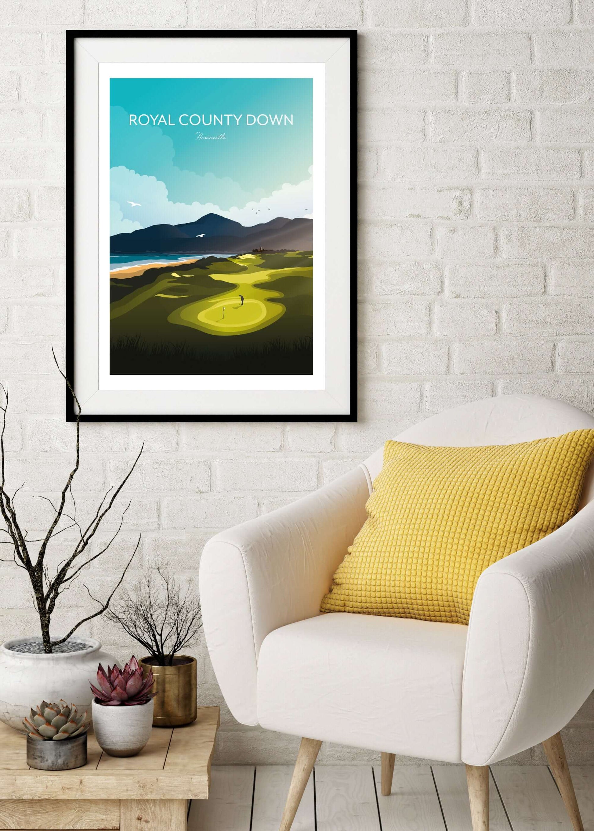 Newcastle Royal County Down Golf Course Art Print