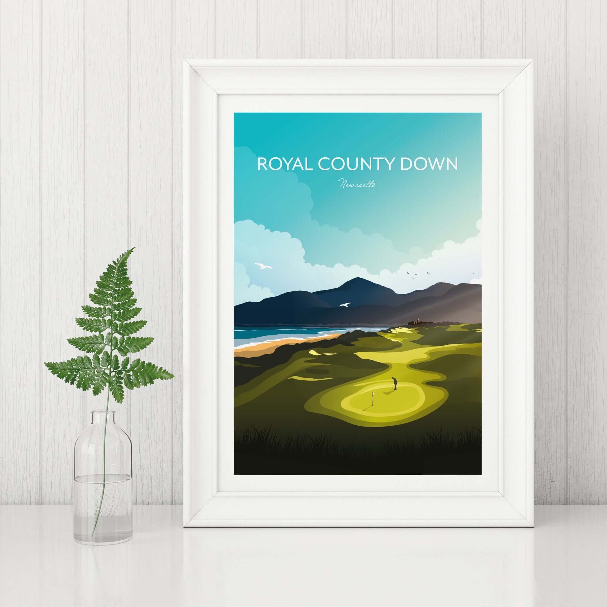 Newcastle Royal County Down Golf Course Art Print