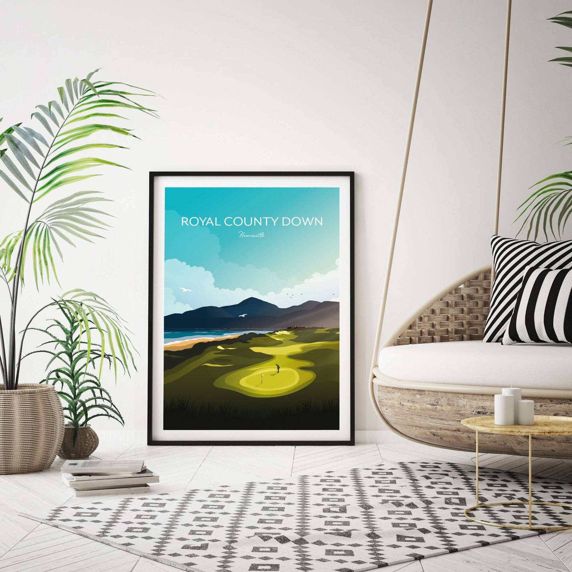 Newcastle Royal County Down Golf Course Art Print