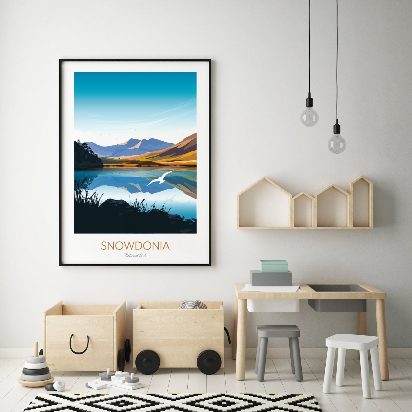 Snowdonia Art Print of Wales National Park