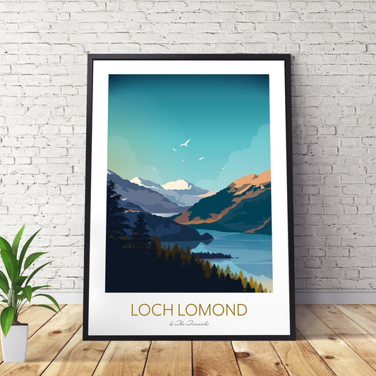 Loch Lomond Modern Wall Art Print