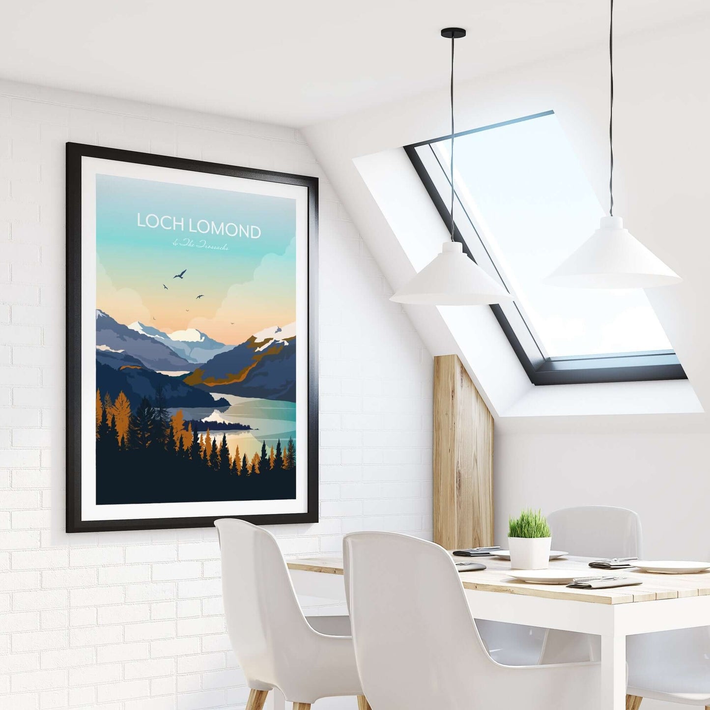 Loch Lomond Wall Art Print in Kitchen