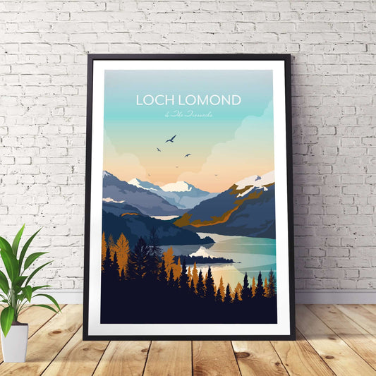 Loch Lomond Modern Wall Art Print