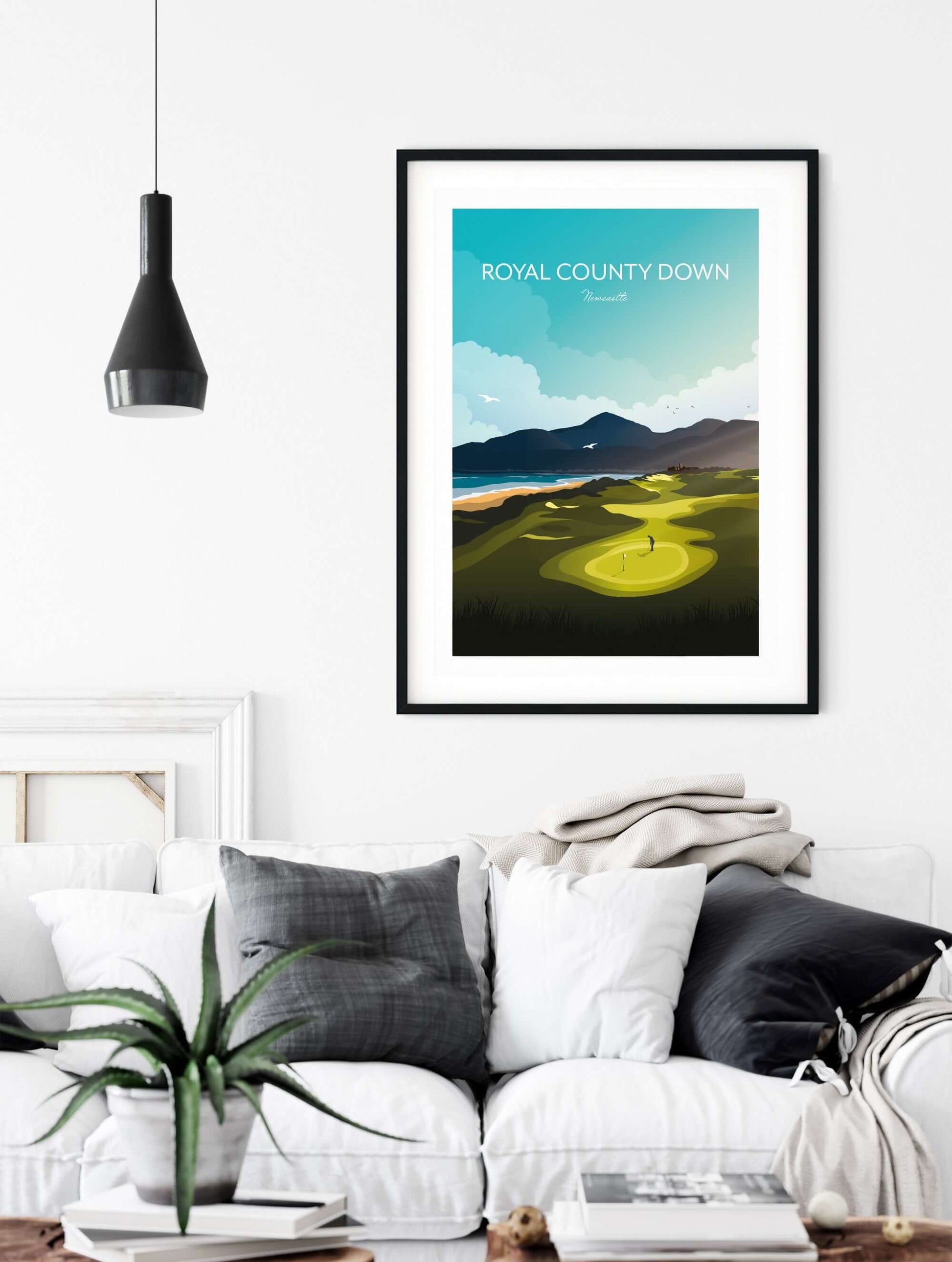 Newcastle Royal County Down Golf Course Art Print