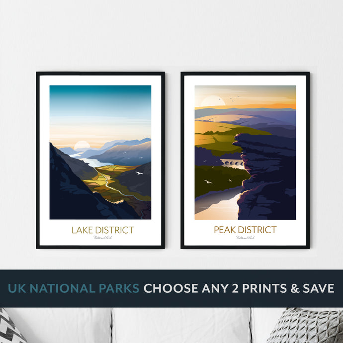 UK National Parks Set of 2 Prints